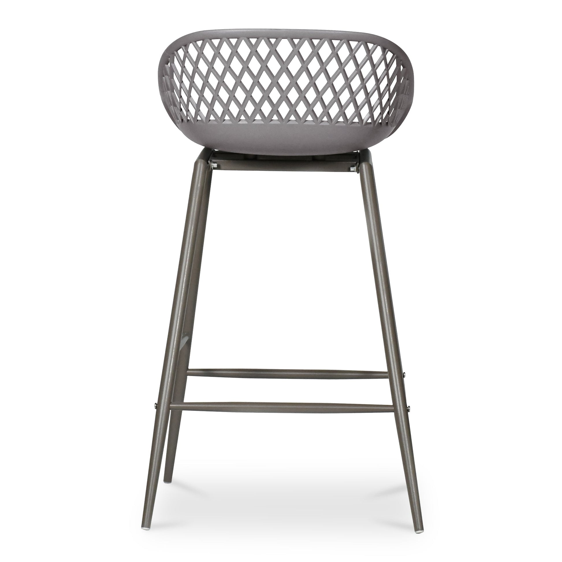 Piazza Grey Outdoor Counter Stool (Set of 2) - Ornate Home