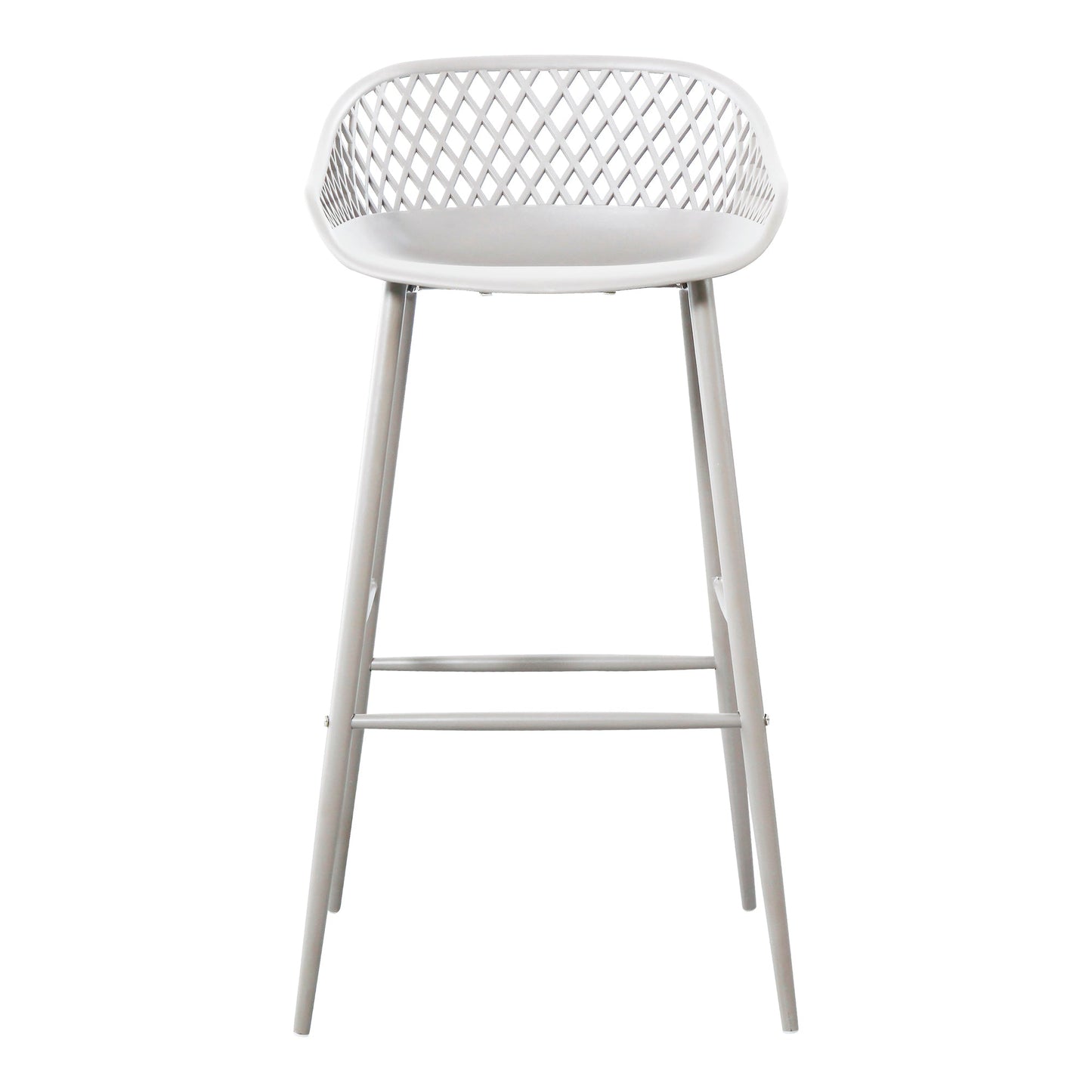 Piazza White Outdoor Barstool (Set of 2) - Ornate Home
