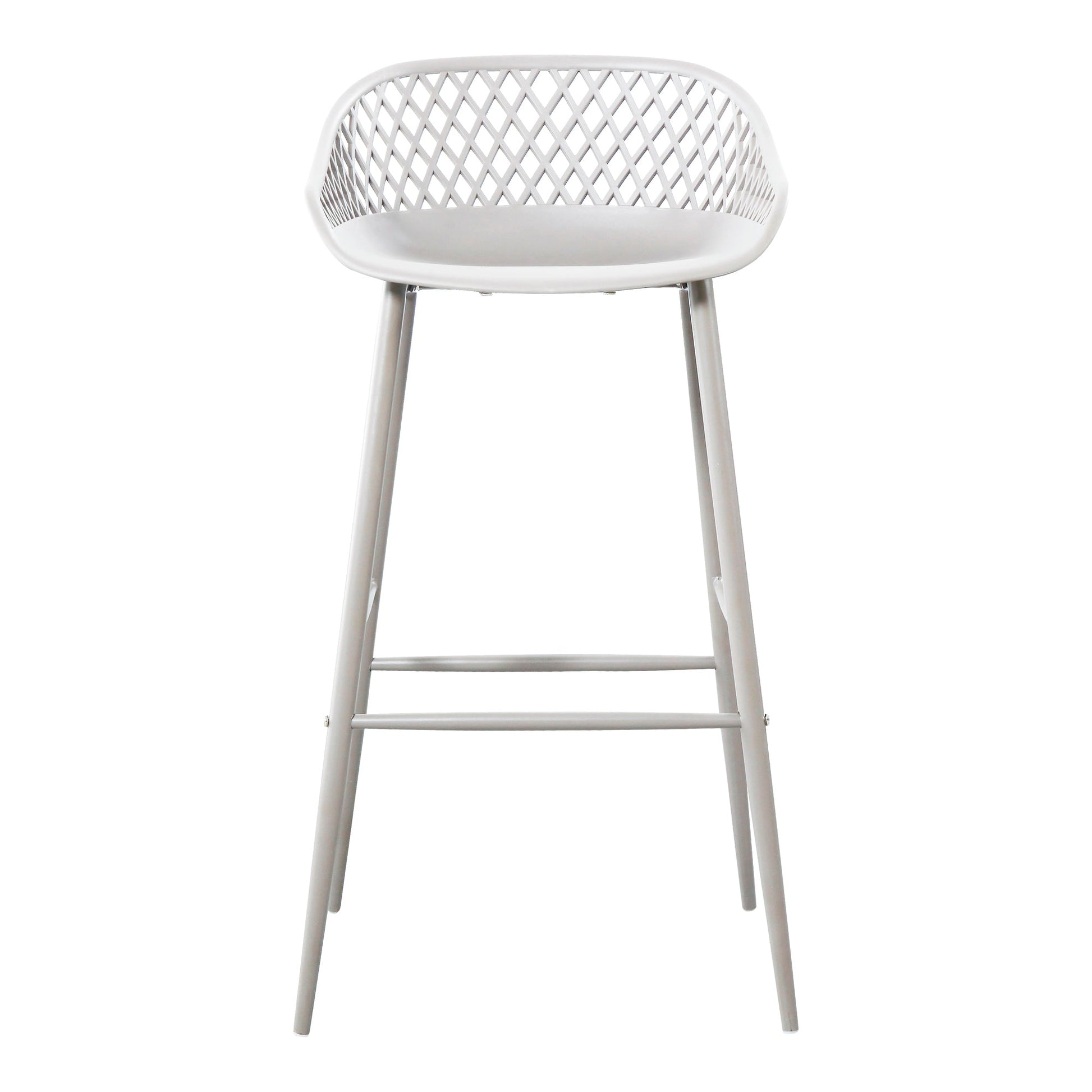 Piazza White Outdoor Barstool (Set of 2) - Ornate Home