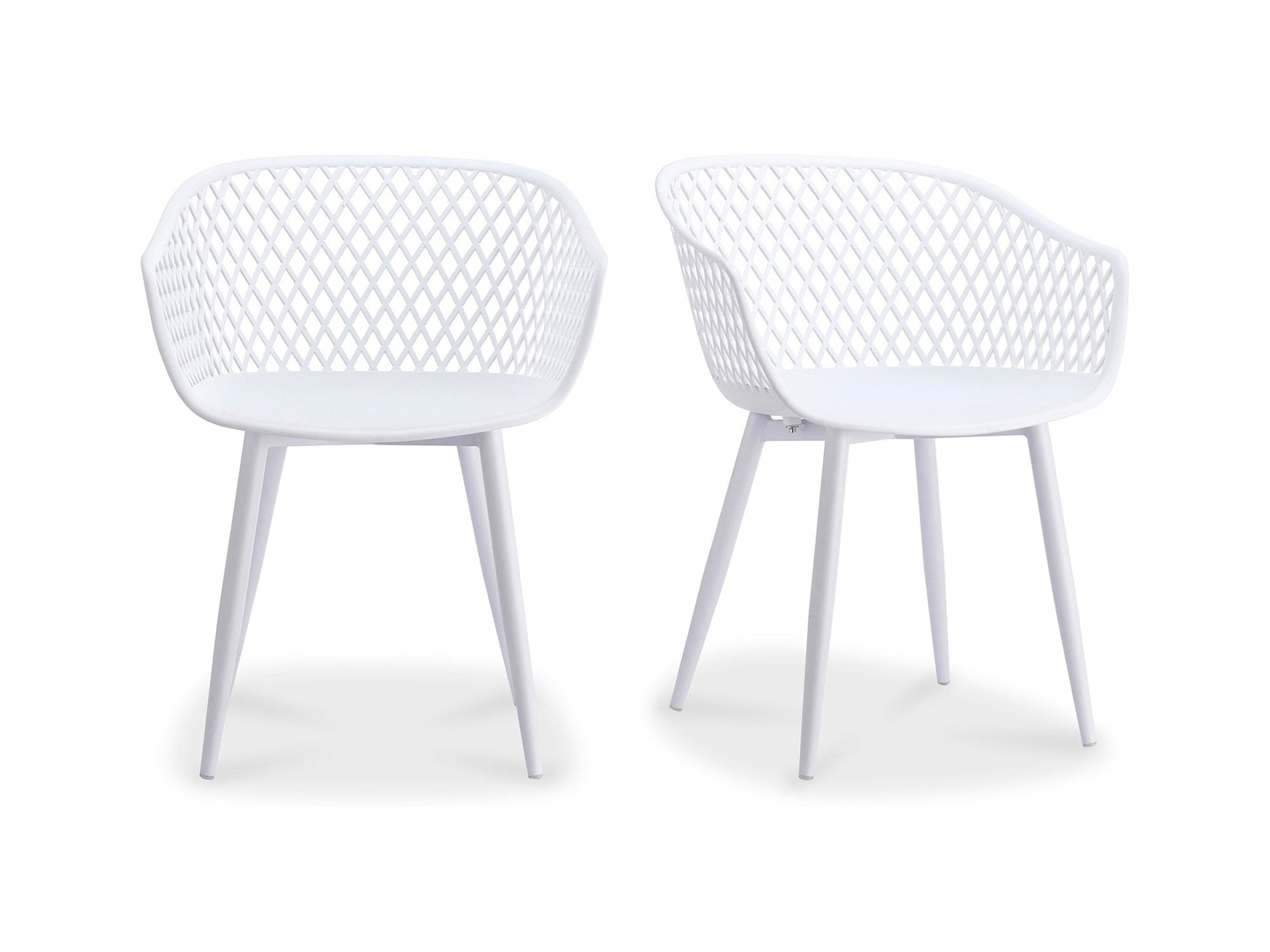 Piazza White Outdoor Chair (Set of 2) - Ornate Home