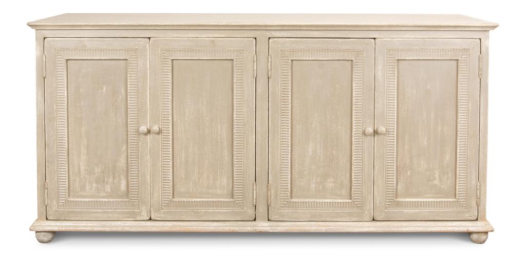 Pie Crust Beige Door Sideboard - Ornate Home
