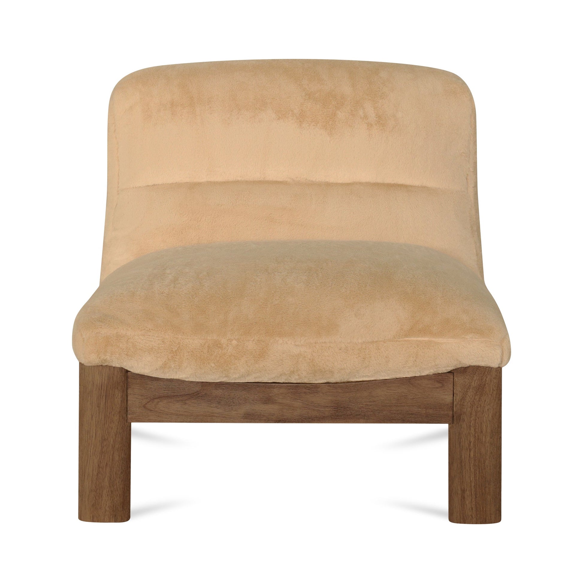 Pierce Beige/Brown Faux Fur Accent Chair - Ornate Home