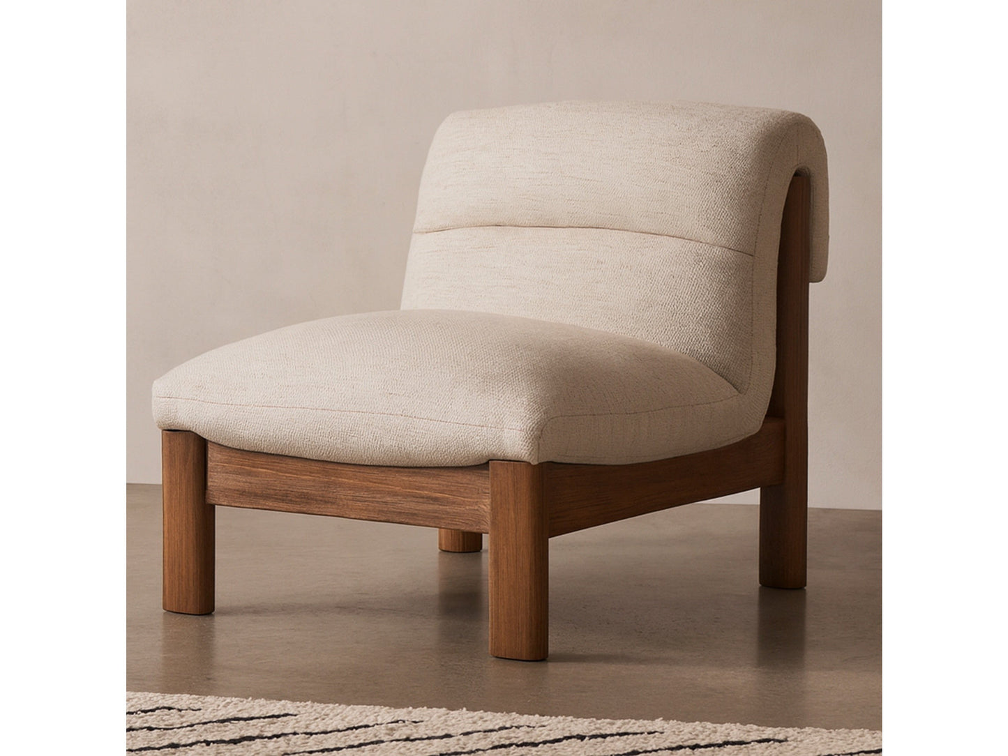 Pierce Flecked Beige Accent Chair - Ornate Home