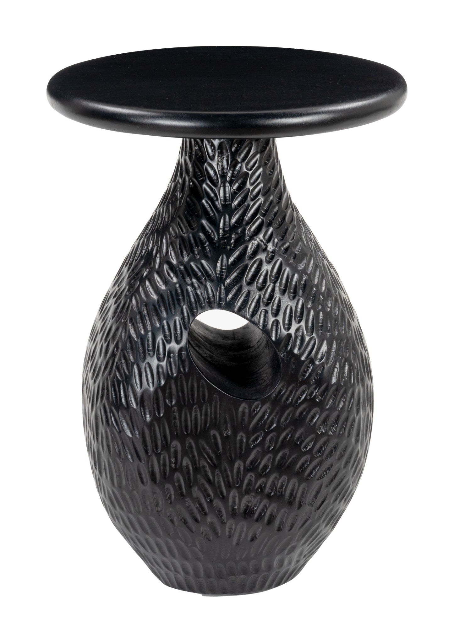 Piho Black Side Table - Ornate Home