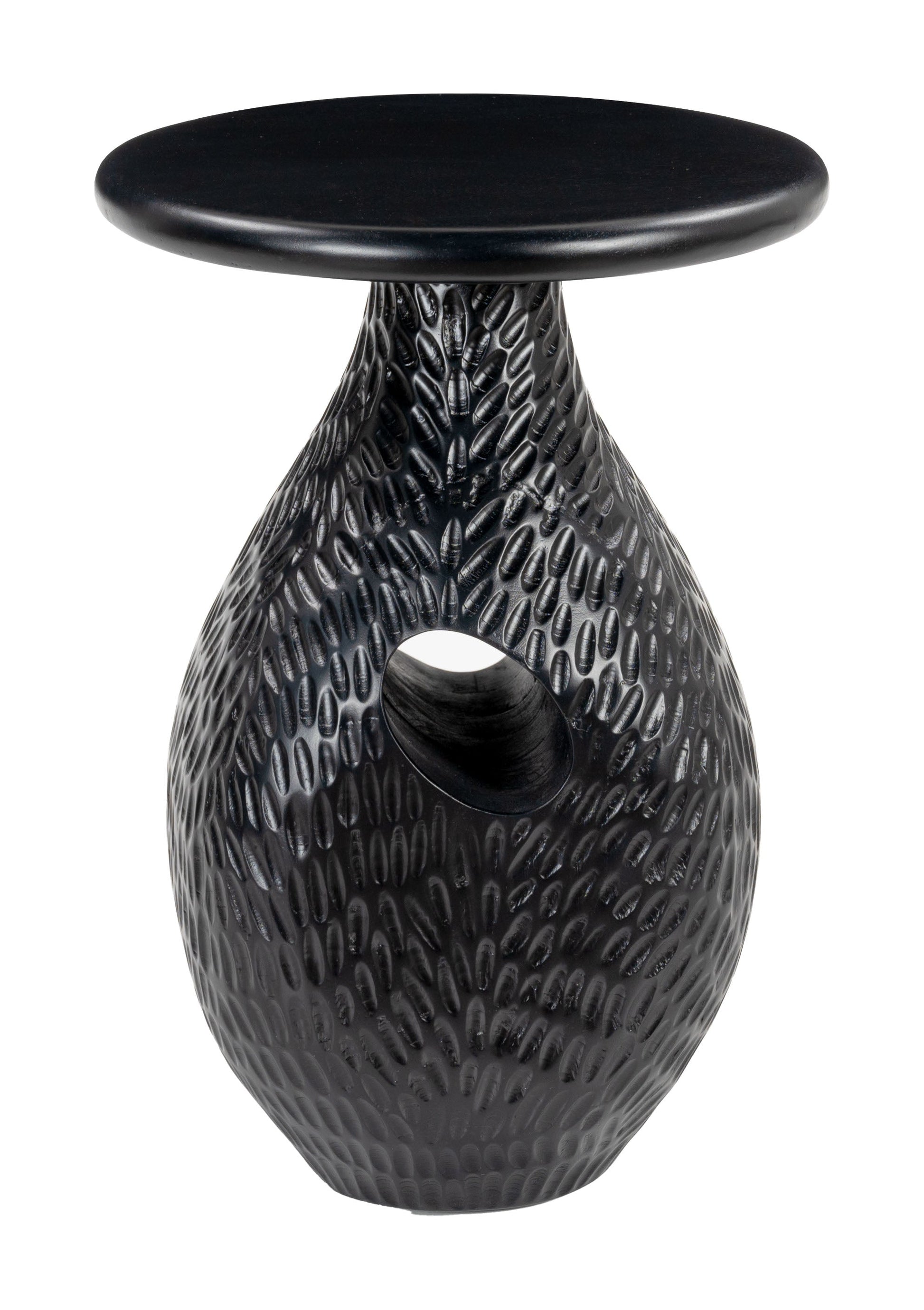 Piho Black Side Table - Ornate Home
