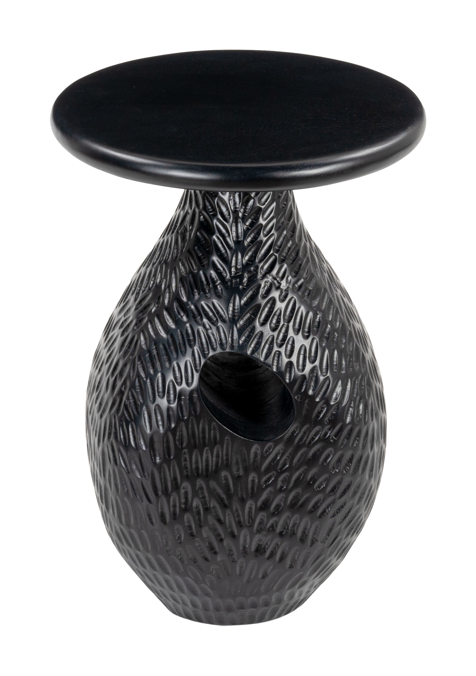 Piho Black Side Table - Ornate Home