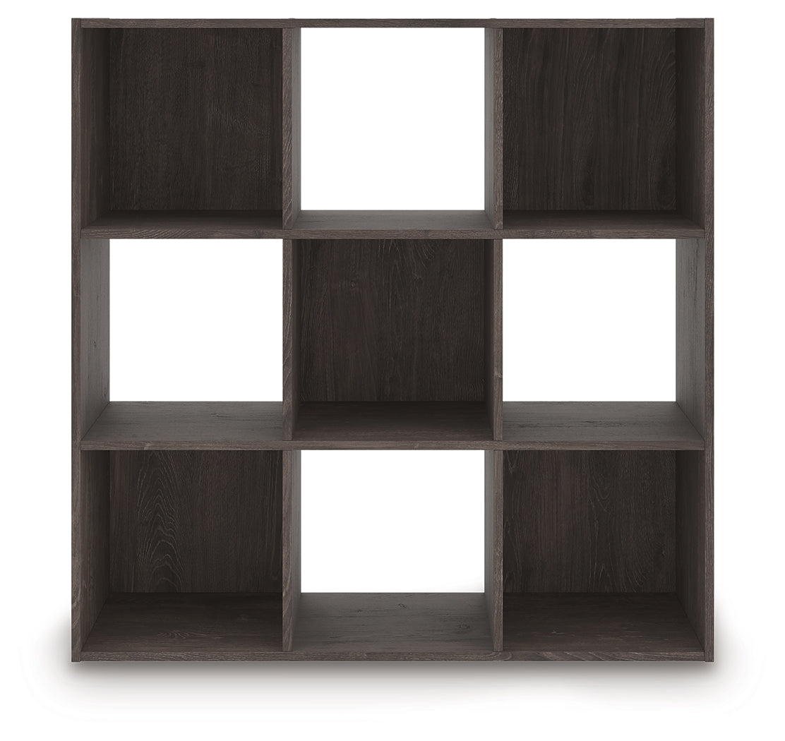 Piperton Charcoal Nine Cube Organizer- Viva Furn
