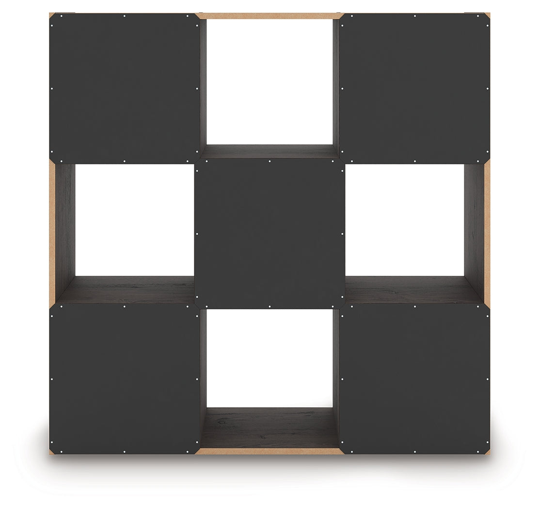 Piperton Charcoal Nine Cube Organizer- Viva Furn