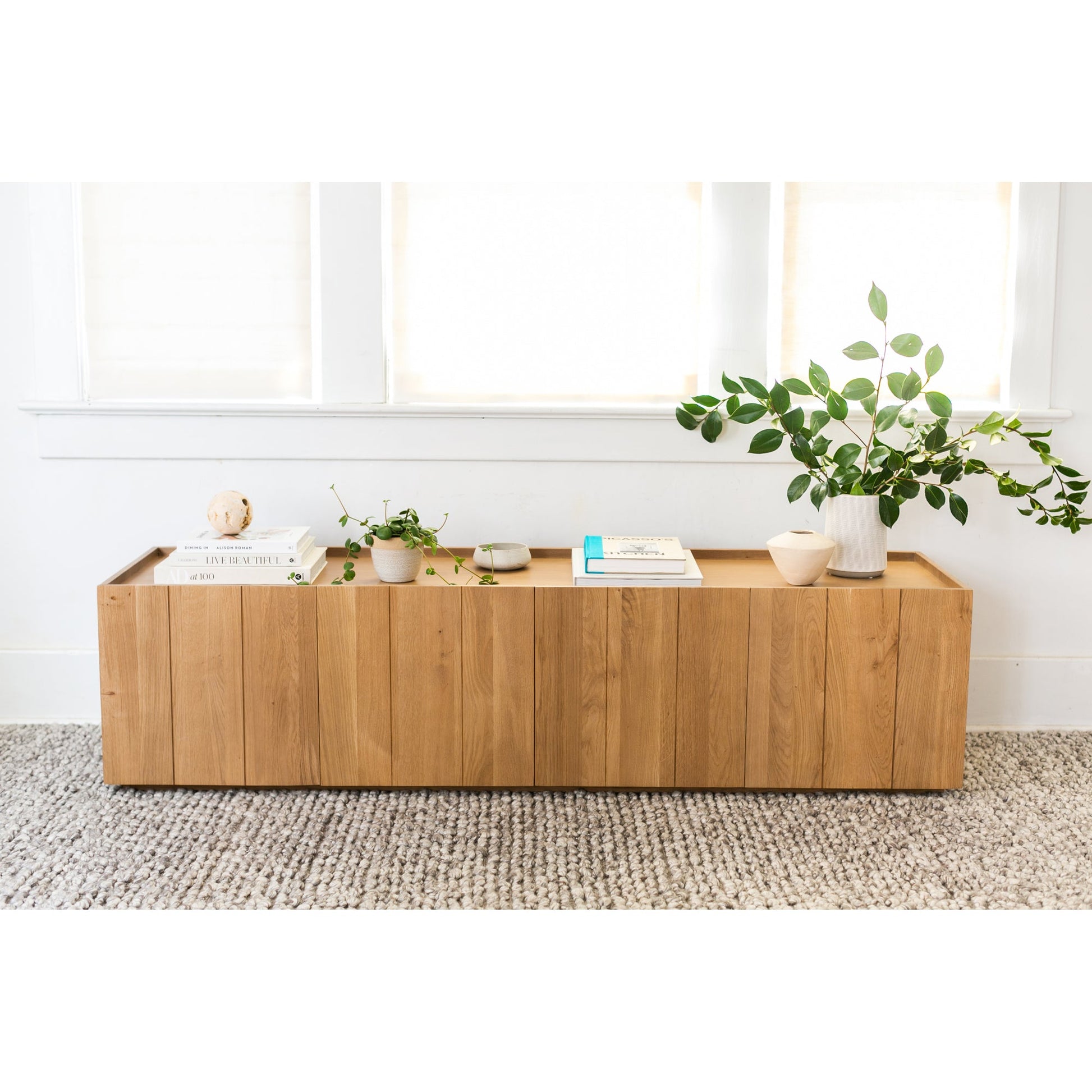 Plank Natural Media Cabinet - Ornate Home