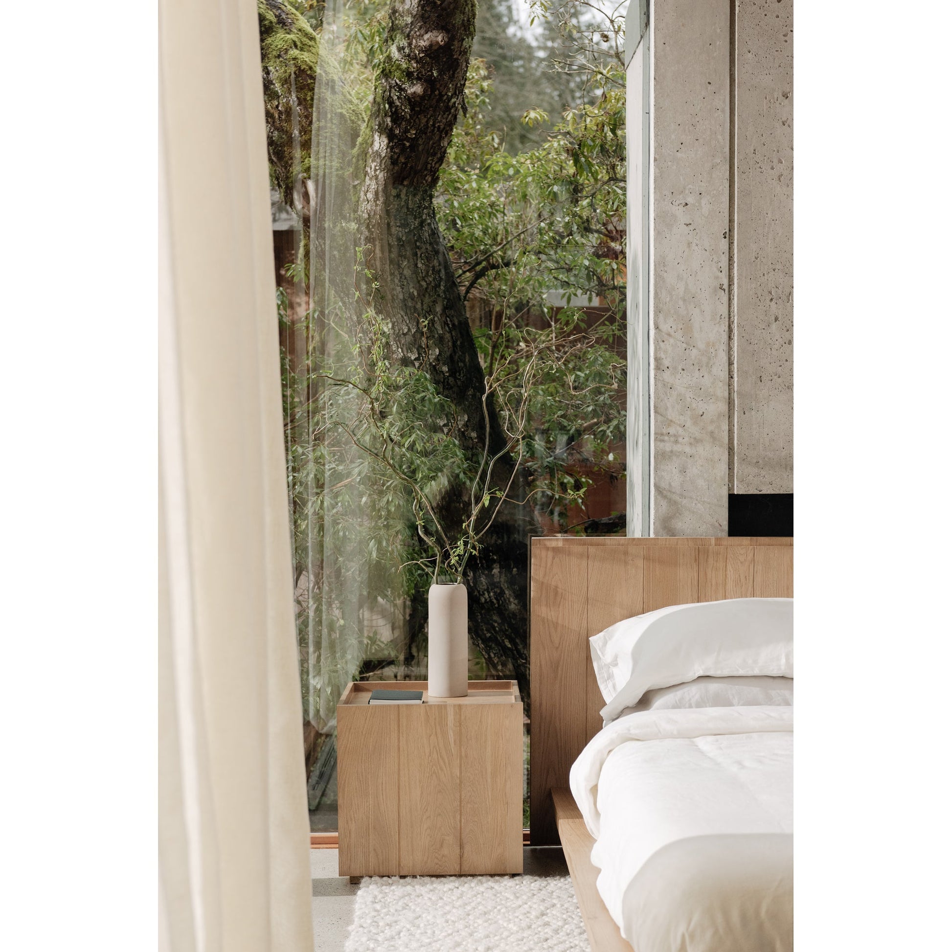 Plank Natural Nightstand - Ornate Home