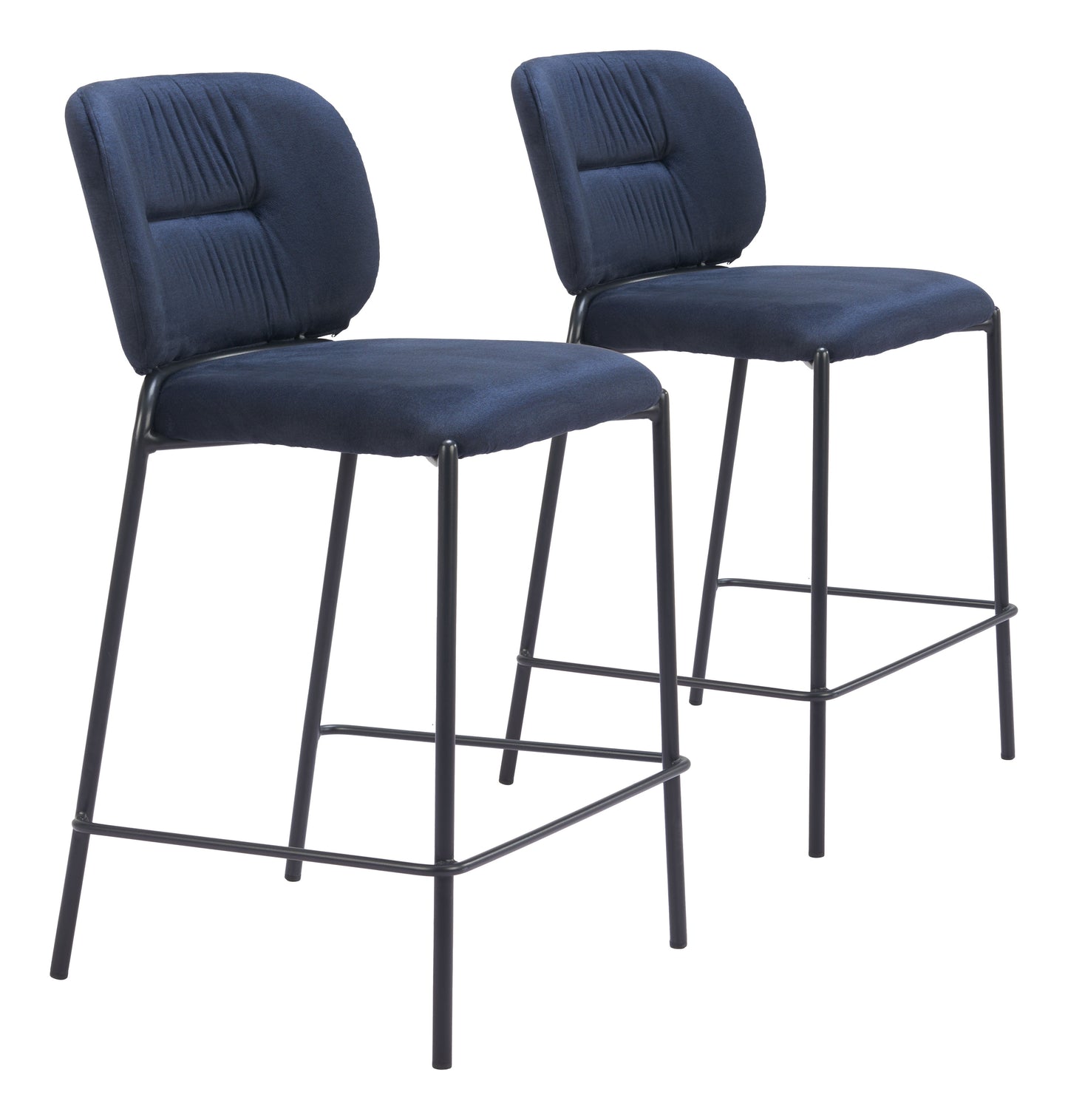 Plat Blue Counter Stool (Set of 2) - Ornate Home