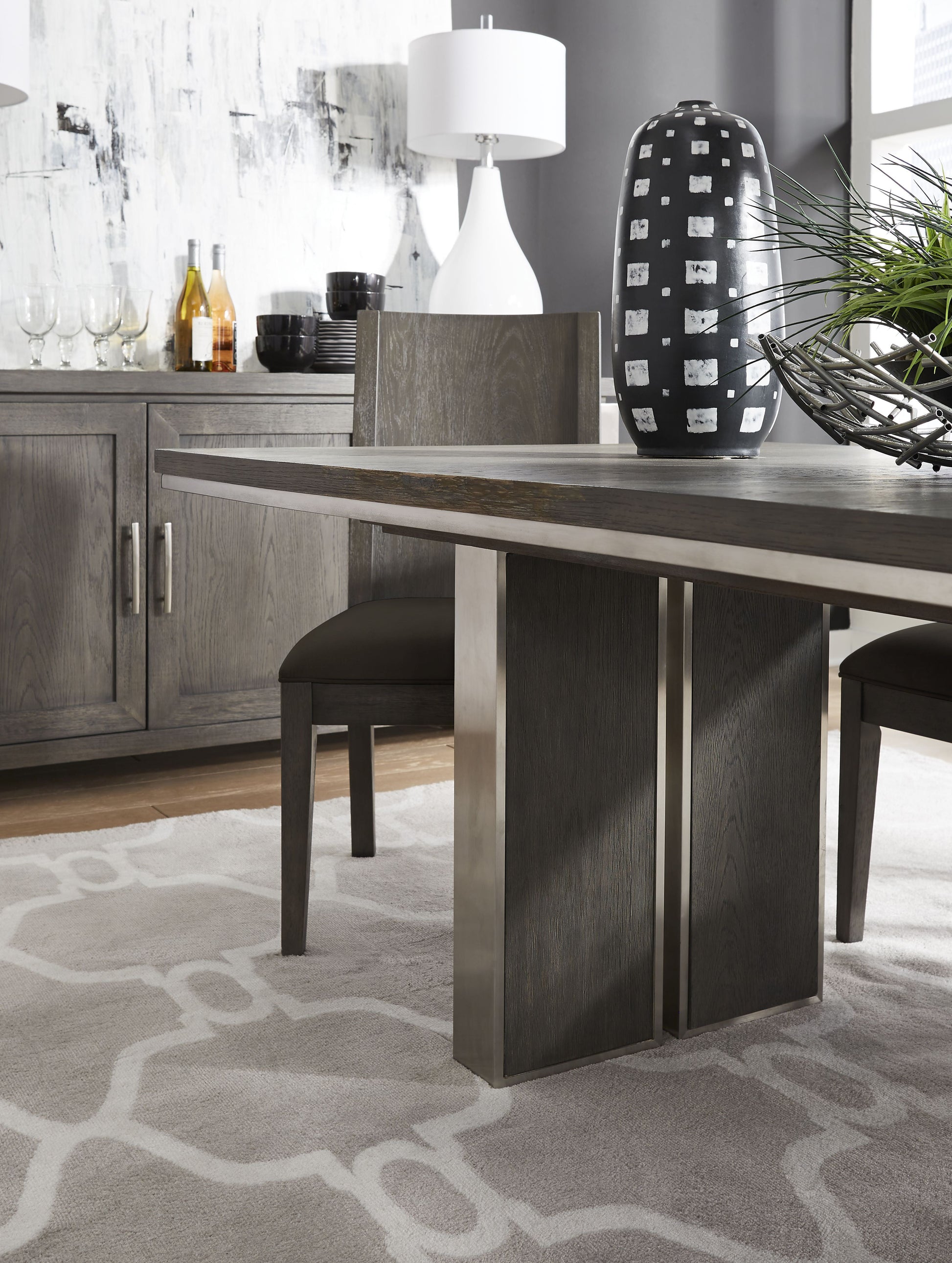 Plata Dining Chair in Thunder Grey (Set of 2) - Ornate Home