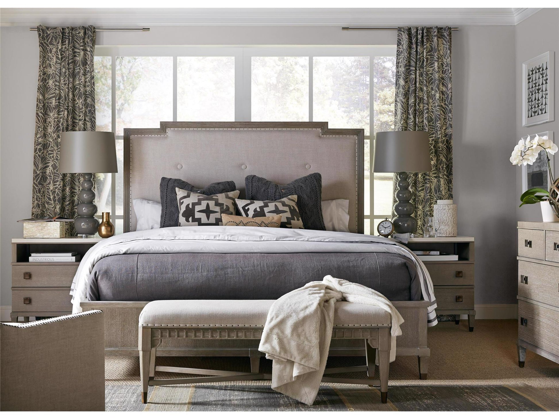 Playlist Gray Bed End Bench - Ornate Home