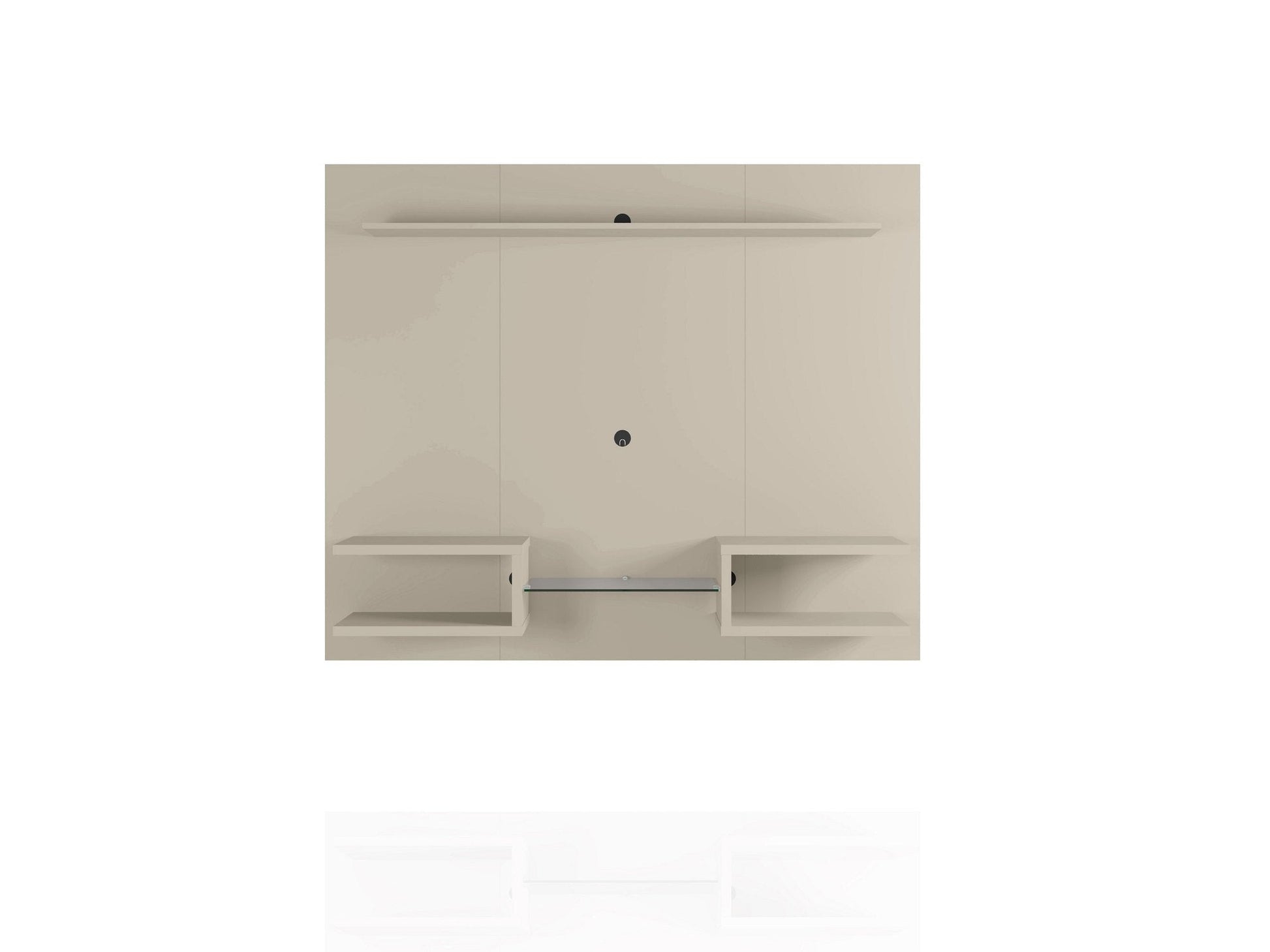 Plaza 64.25 Floating Entertainment Center in Off White - Ornate Home