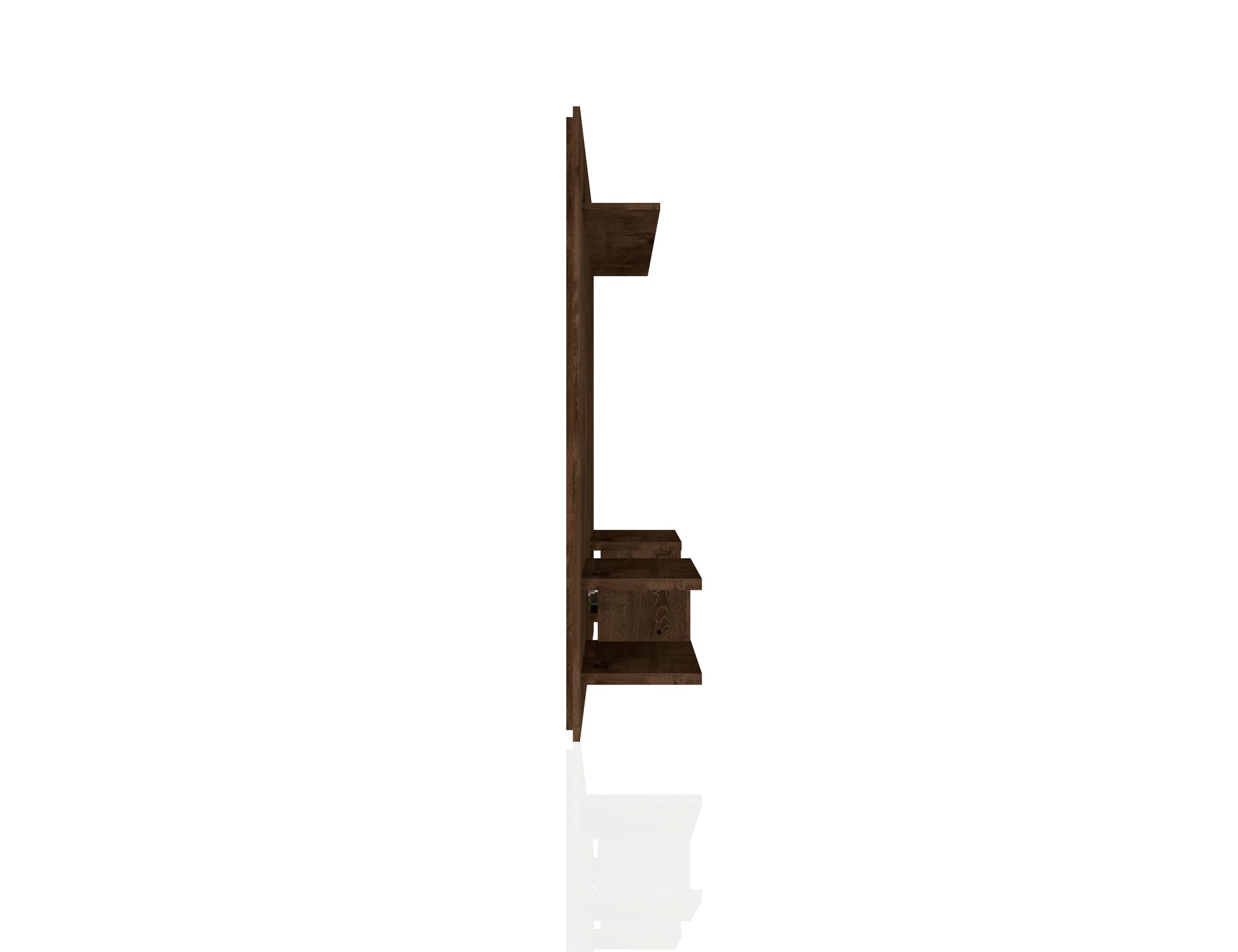 Plaza 64.25 Floating Entertainment Center in Rustic Brown - Ornate Home