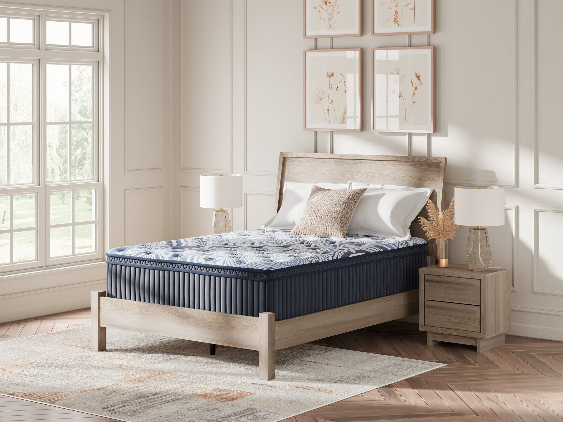 Plush Luxe 2.0 Blue Queen Mattress- Viva Furn