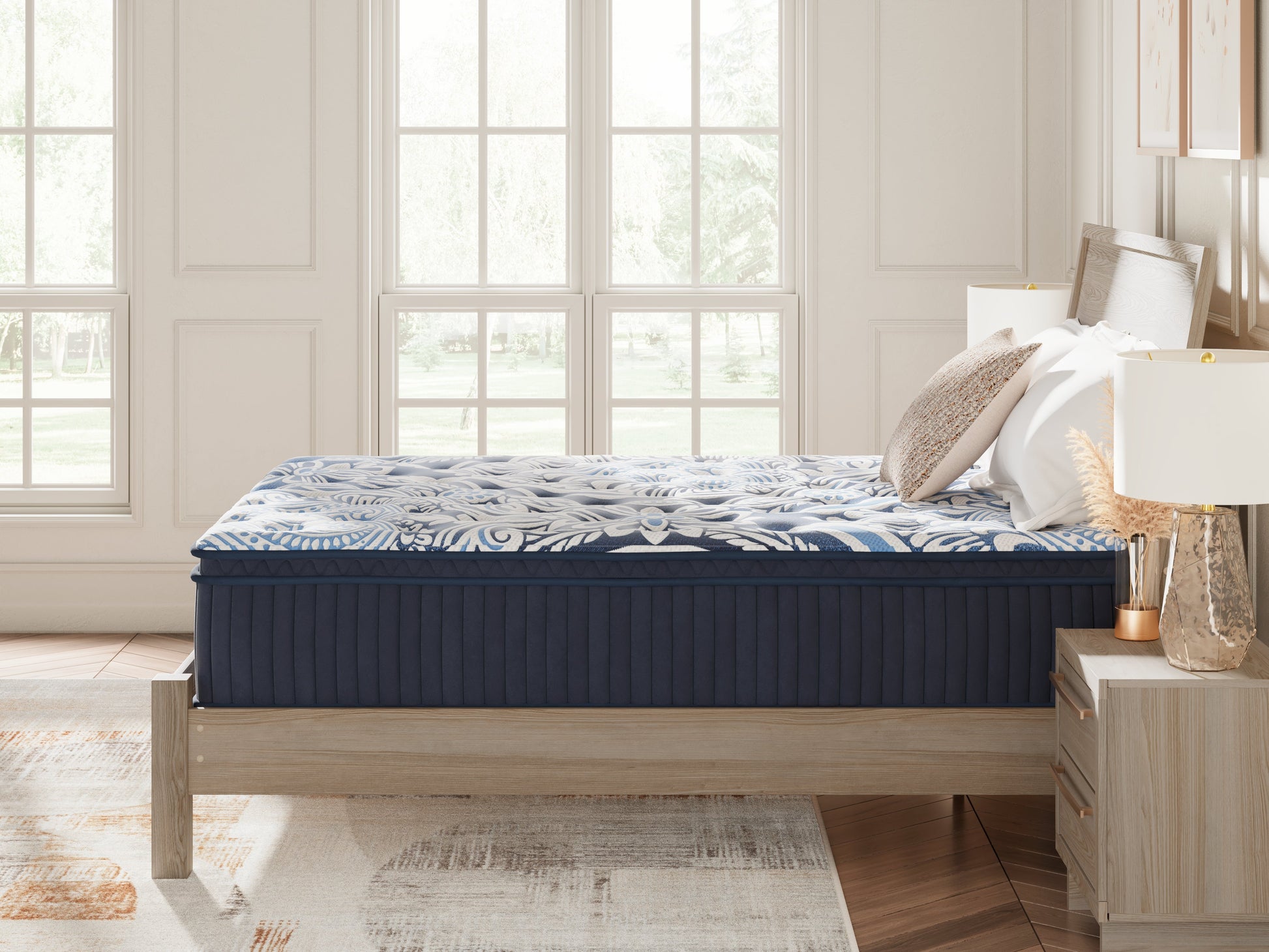 Plush Luxe 2.0 Blue Queen Mattress- Viva Furn