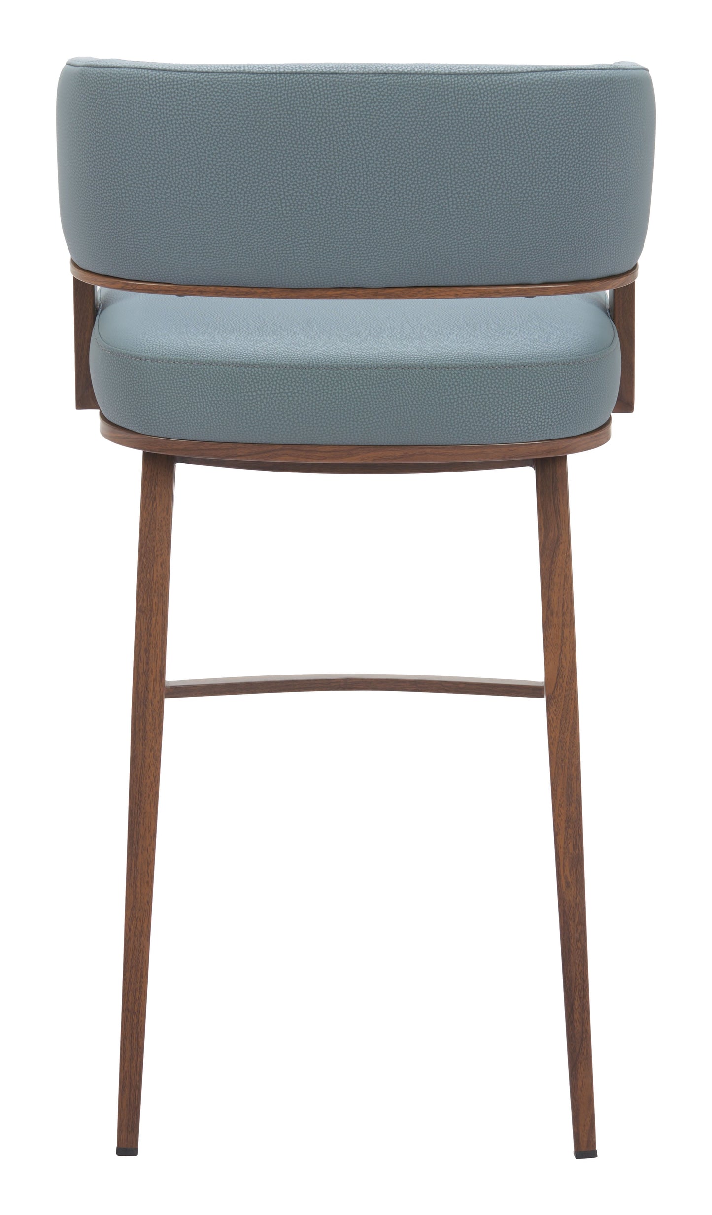 Poise Azure Gray & Walnut Barstool - Ornate Home