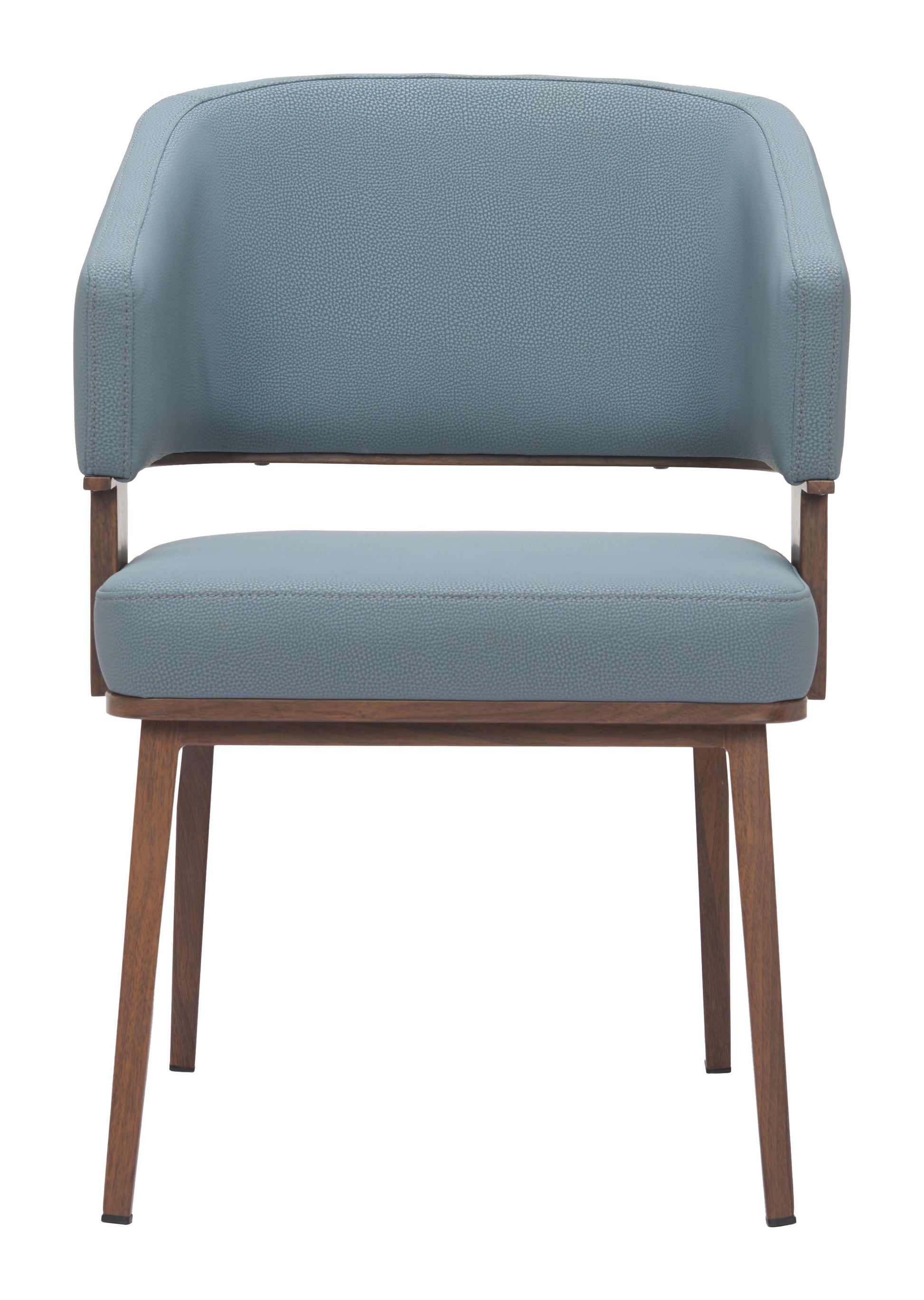 Poise Azure Gray & Walnut Dining Chair - Ornate Home