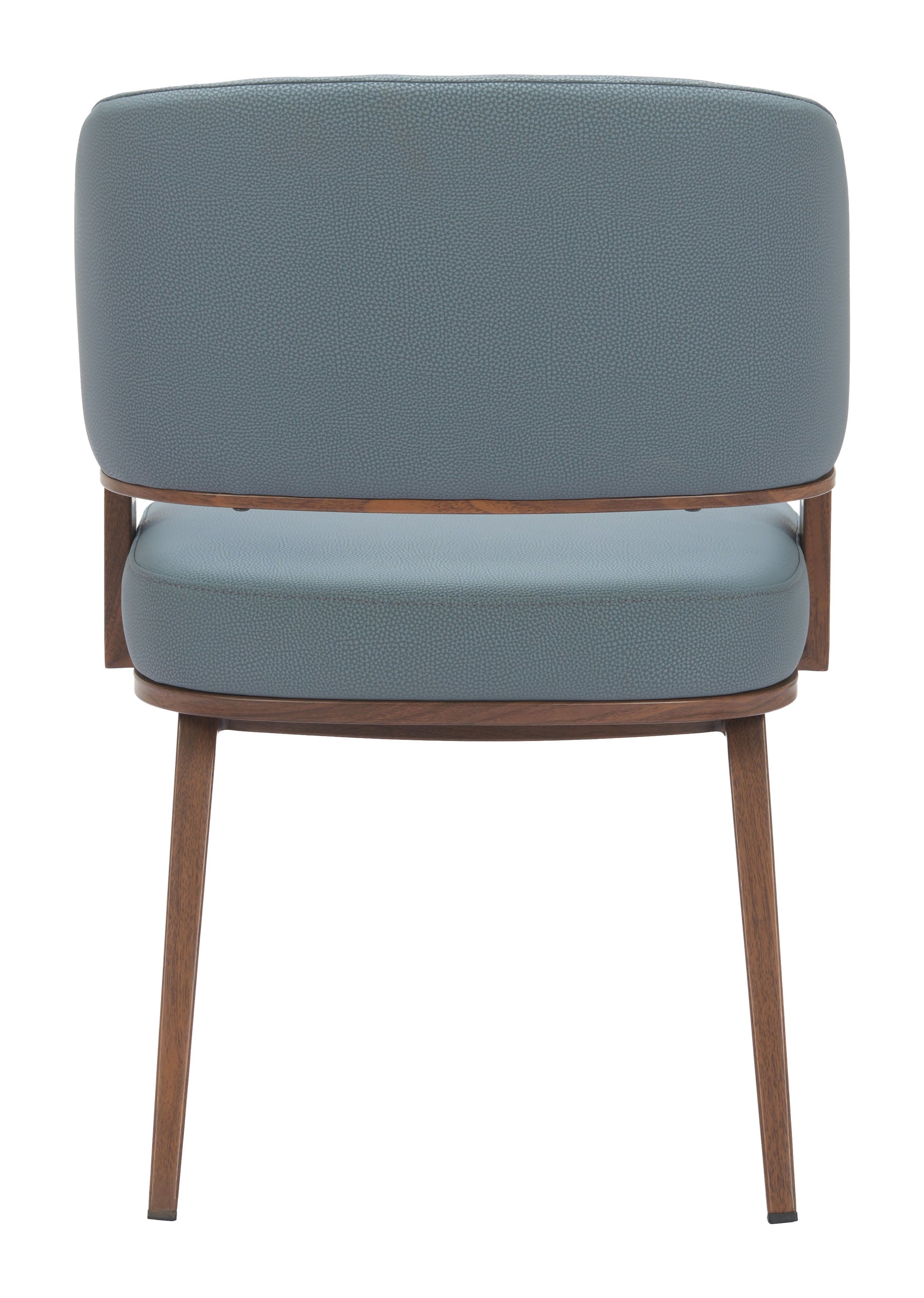 Poise Azure Gray & Walnut Dining Chair - Ornate Home