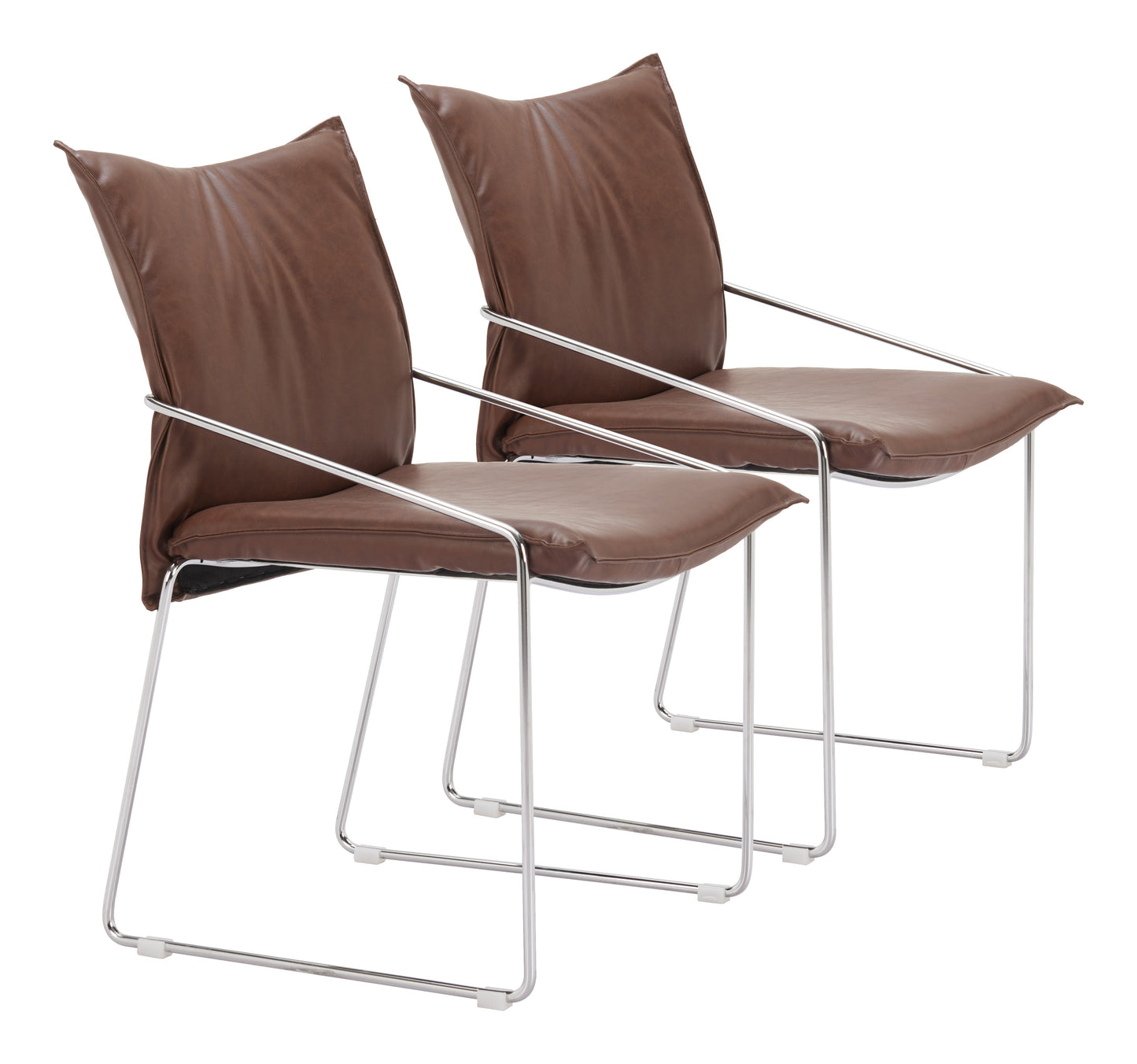 Pola Brown Dining Chair (Set of 2) - Ornate Home