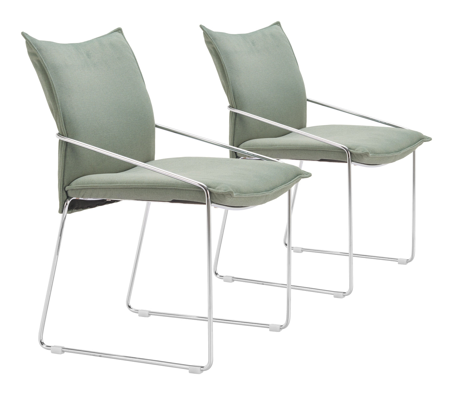 Pola Green Dining Chair (Set of 2) - Ornate Home