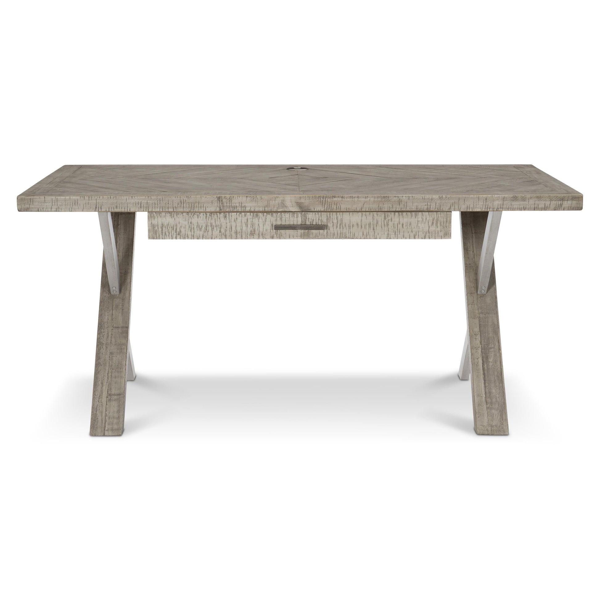 Polk Glazed Silver/Morel Desk - Ornate Home