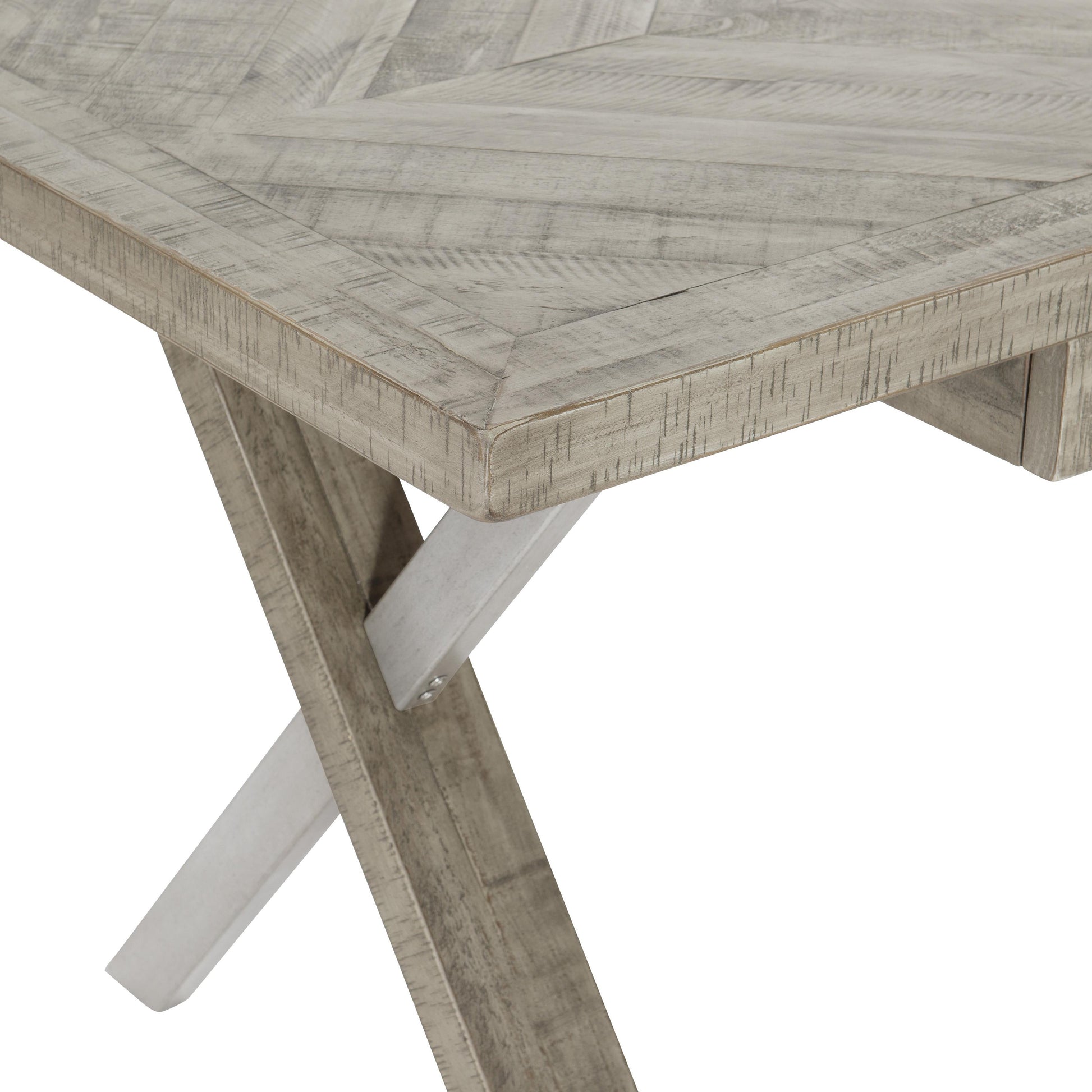 Polk Glazed Silver/Morel Desk - Ornate Home