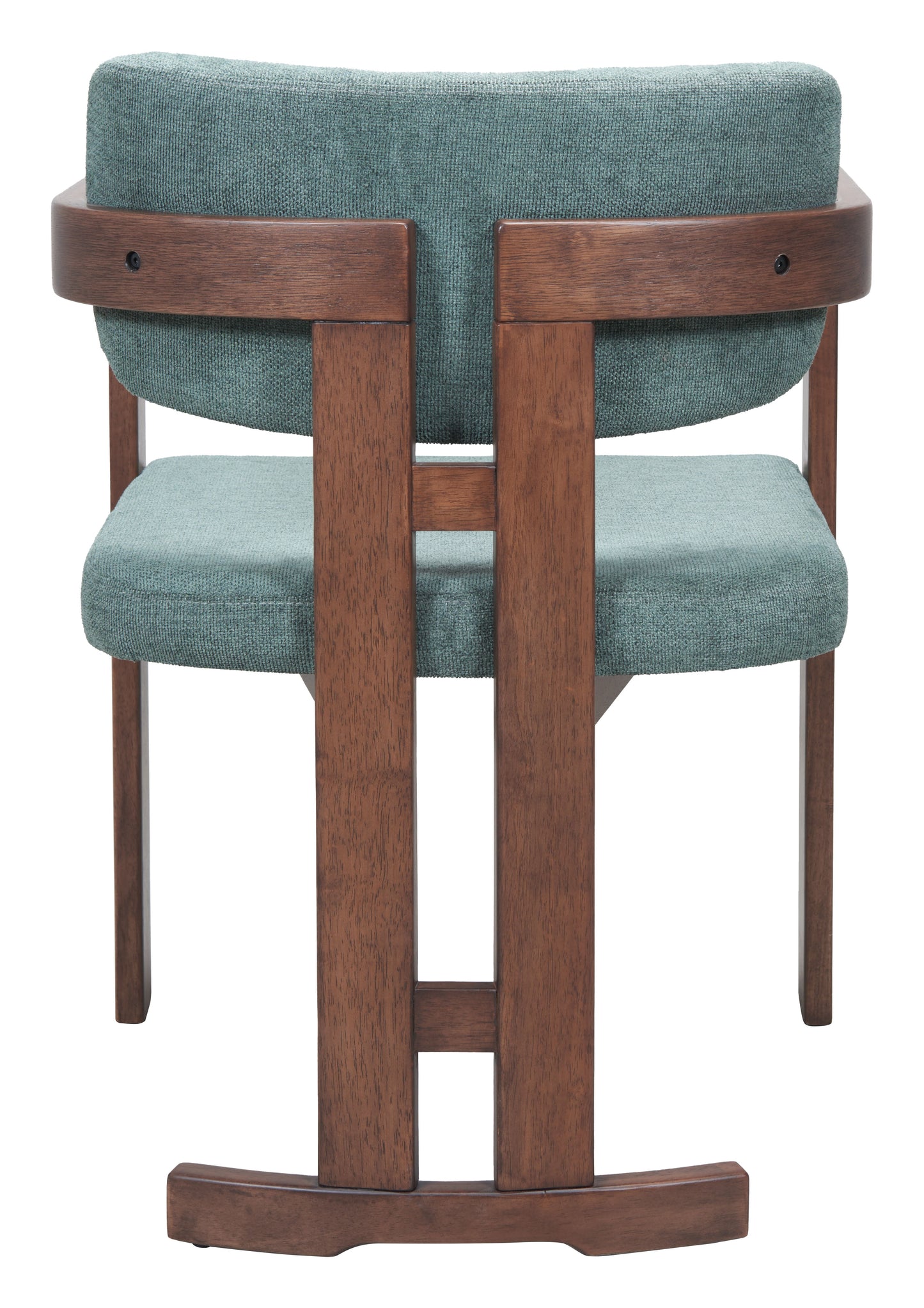 Poly Moss Gray & Walnut Dining Chair - Ornate Home