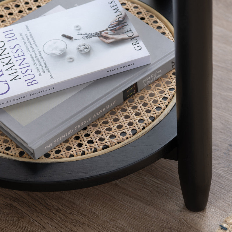Port Royal Black/Tan End Table - Ornate Home