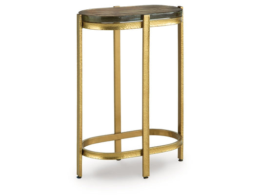 Porterville Gold Accent Table- Viva Furn