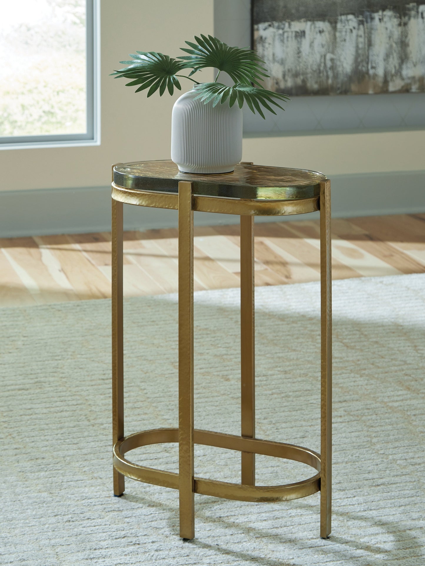Porterville Gold Accent Table- Viva Furn