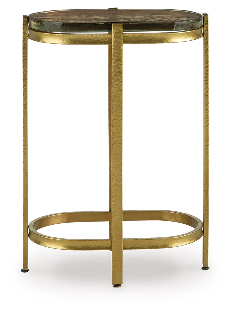 Porterville Gold Accent Table- Viva Furn