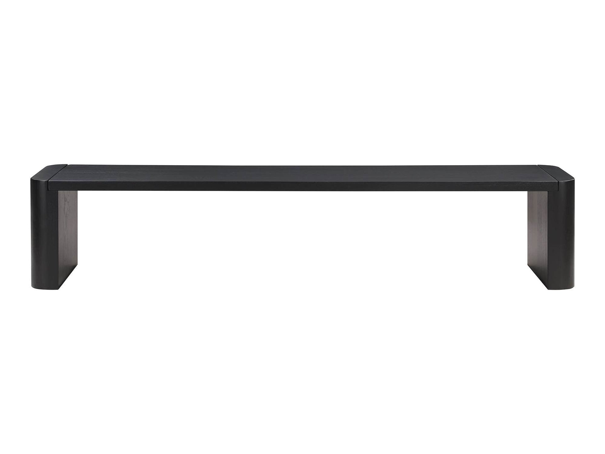Post Black Large Dining Bench - Ornate Home