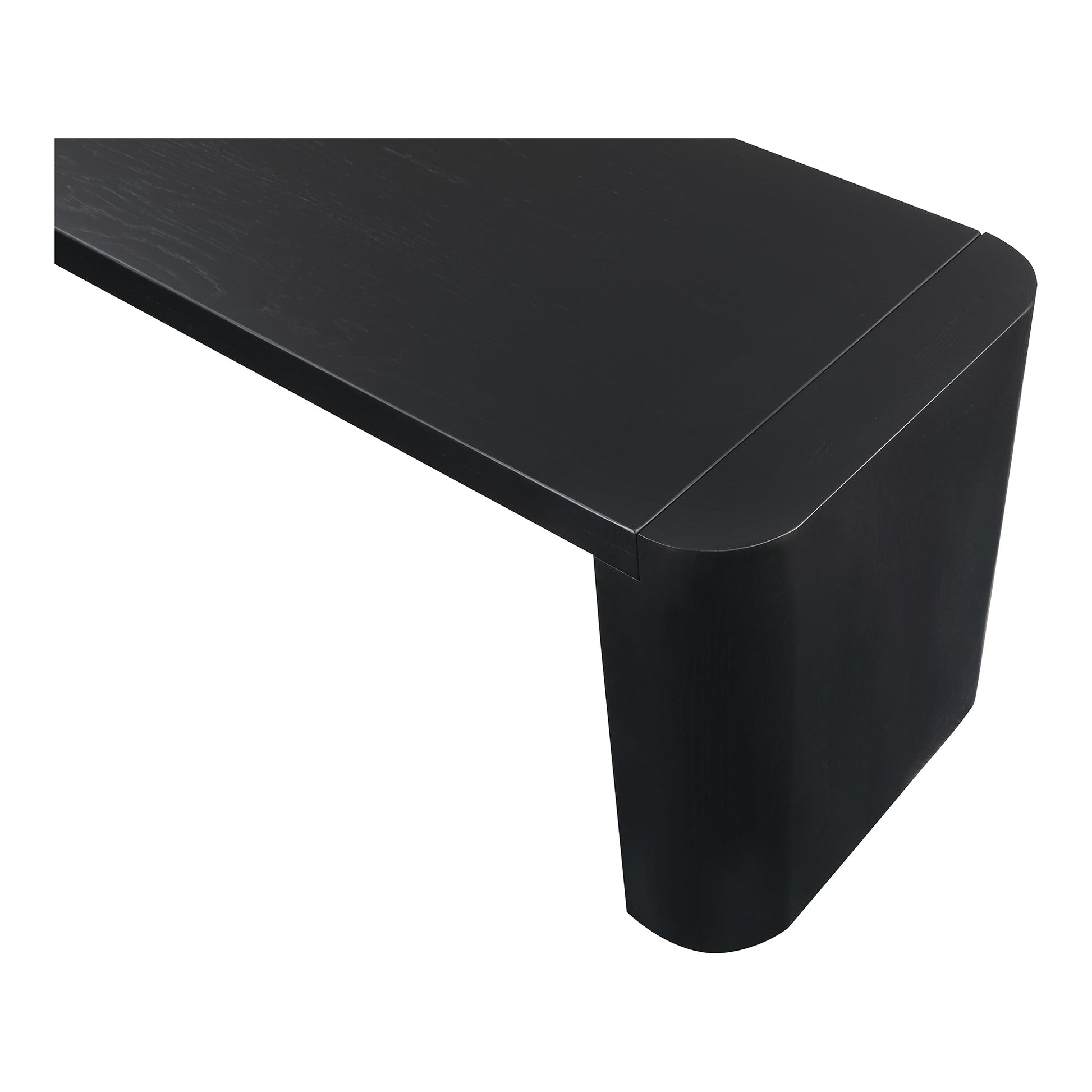Post Black Large Dining Bench - Ornate Home