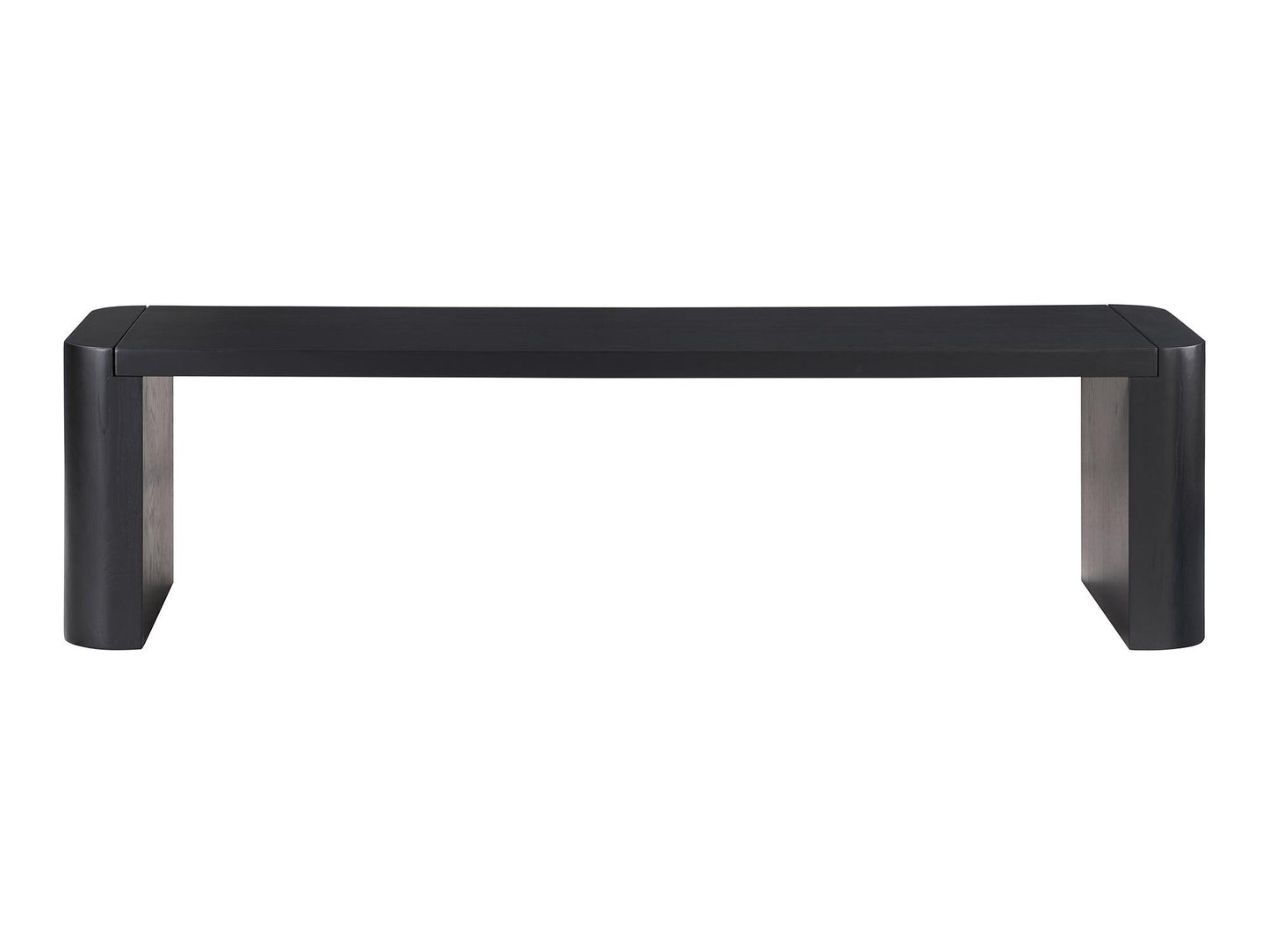 Post Black Small Dining Bench - Ornate Home
