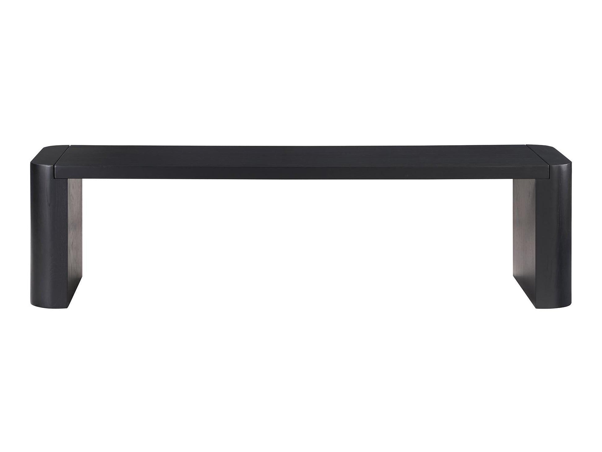 Post Black Small Dining Bench - Ornate Home