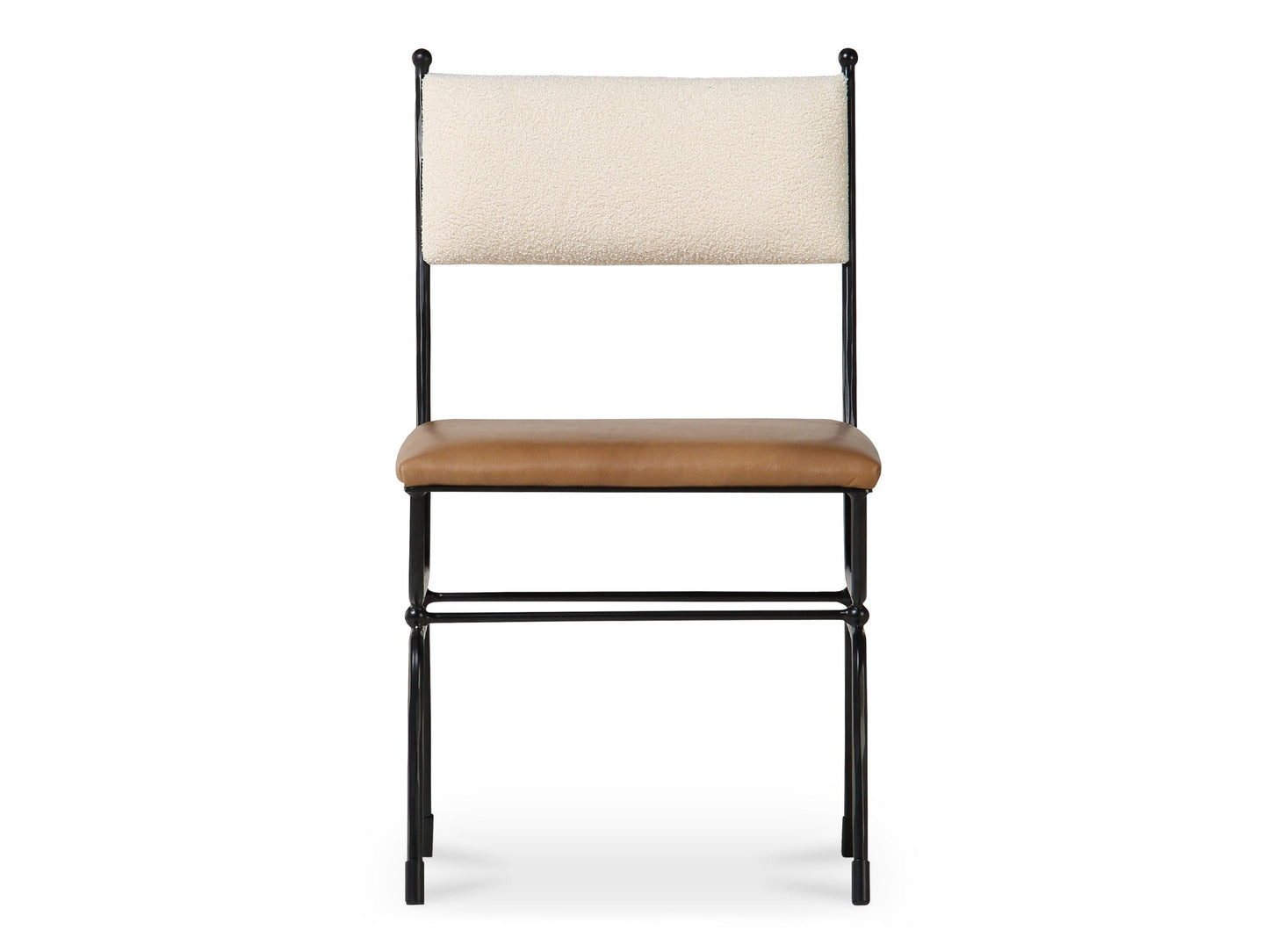 Posta Brown Leather Dining Chair - Ornate Home