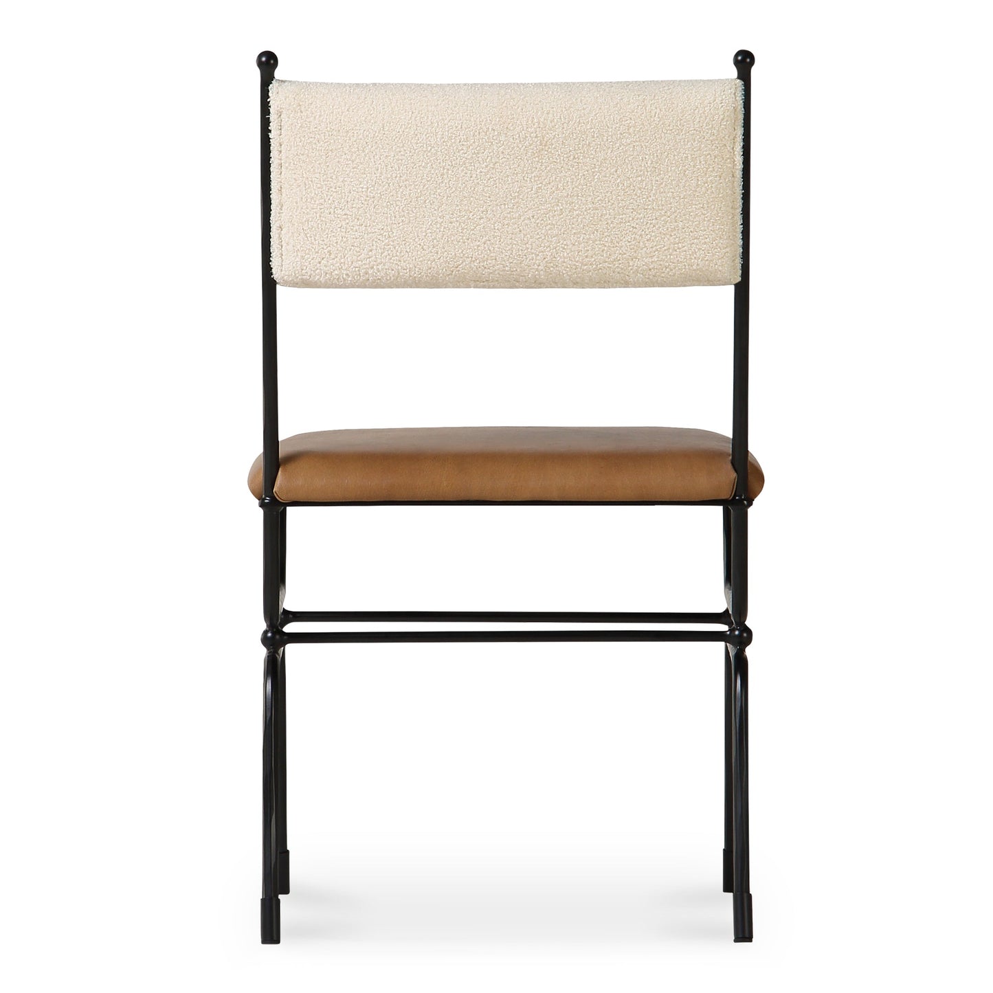Posta Brown Leather Dining Chair - Ornate Home