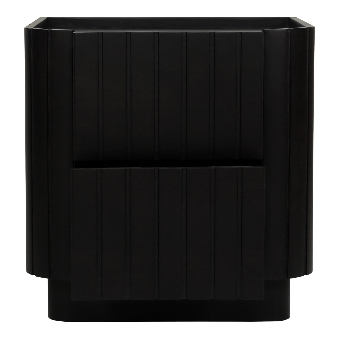 Povera Black Nightstand - Ornate Home