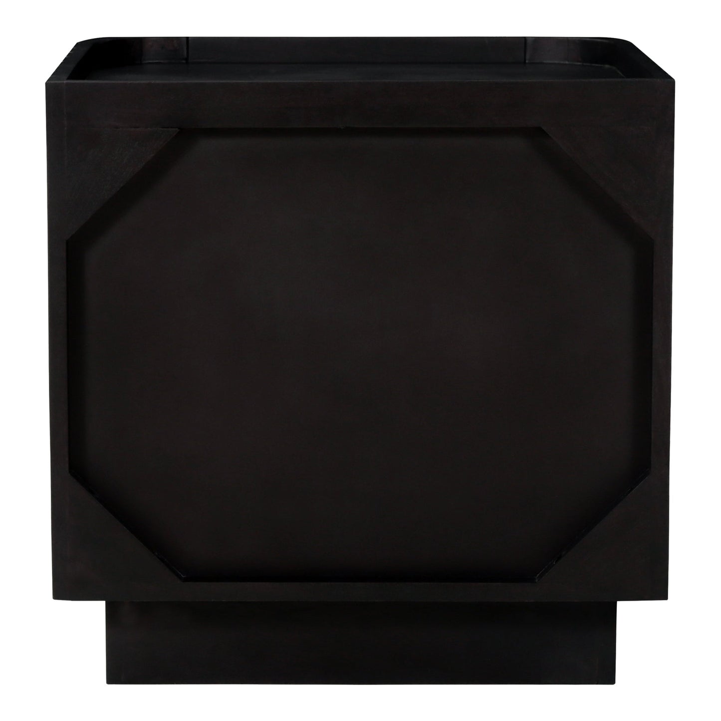Povera Black Nightstand - Ornate Home