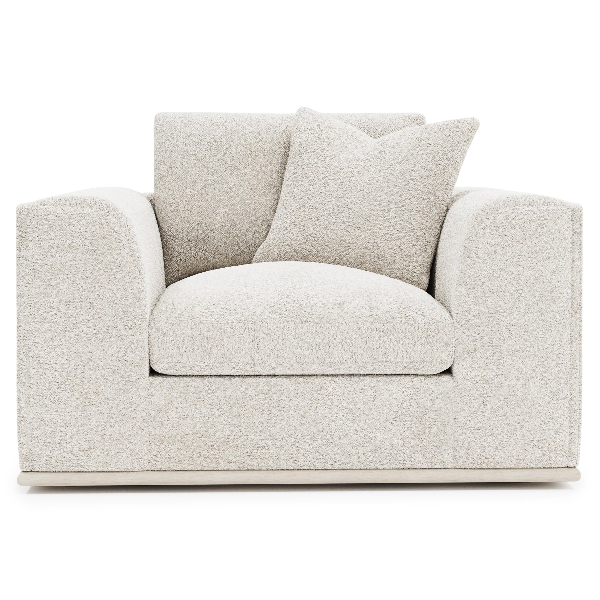 Prague White/Cream Fabric Chair 1/2 - Ornate Home