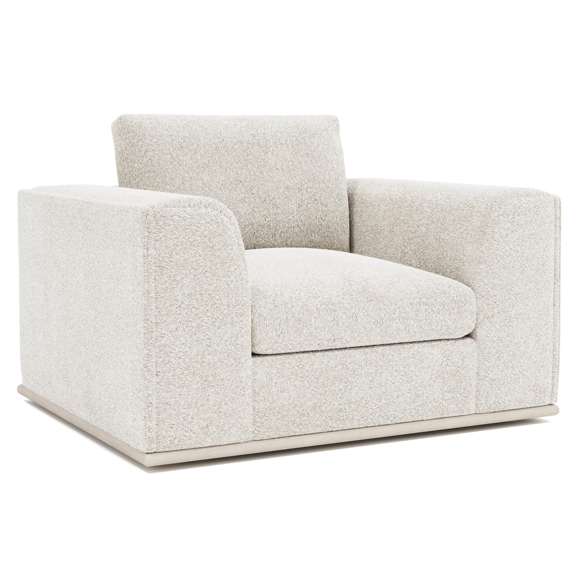 Prague White/Cream Fabric Chair 1/2 - Ornate Home