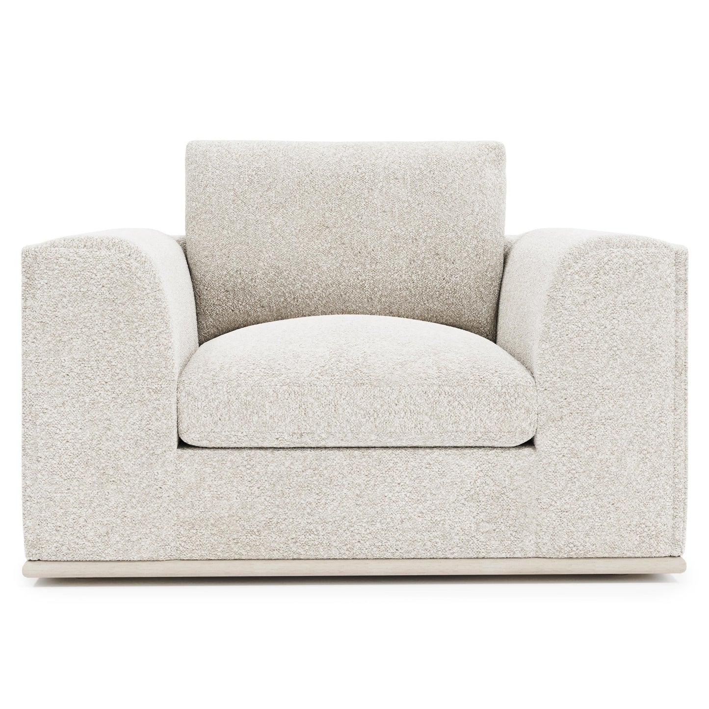 Prague White/Cream Fabric Chair 1/2 - Ornate Home