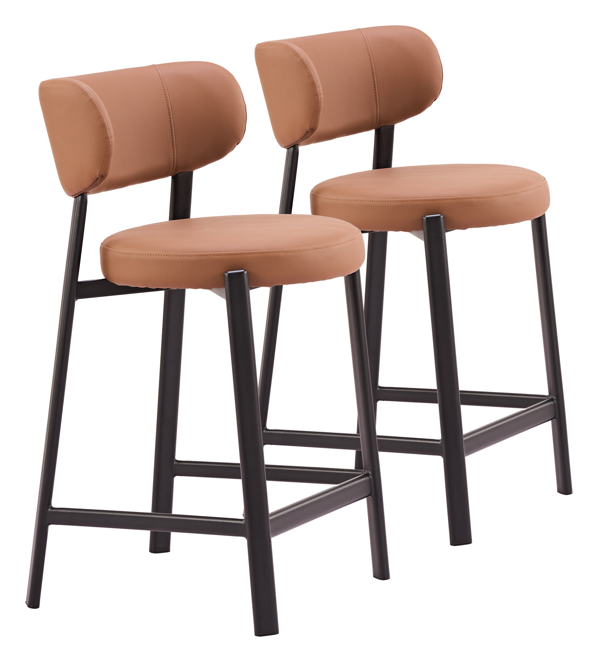 Prairie Brown Counter Stool (Set of 2) - Ornate Home