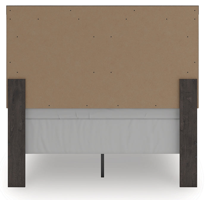 Prendonea Charcoal Full Panel Youth Bed- Viva Furn