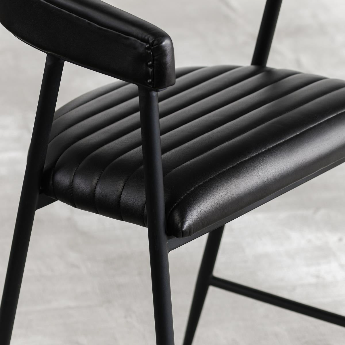 Preston Black Counter Stool - Ornate Home