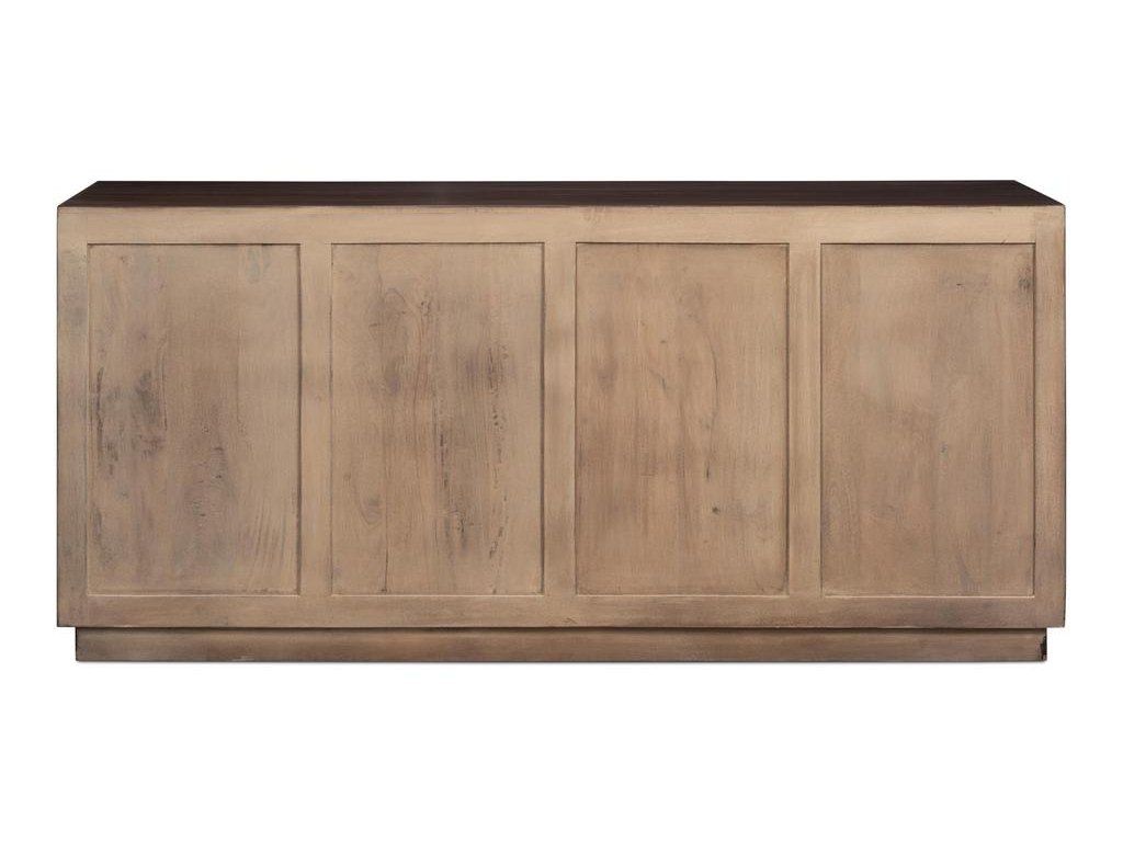 Preston Brown Four Door Sideboard - Ornate Home