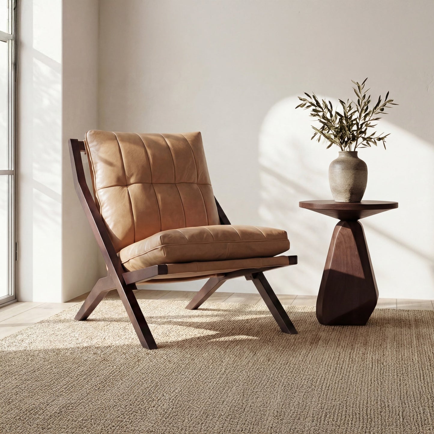 Preston Tan Accent Chair - Ornate Home