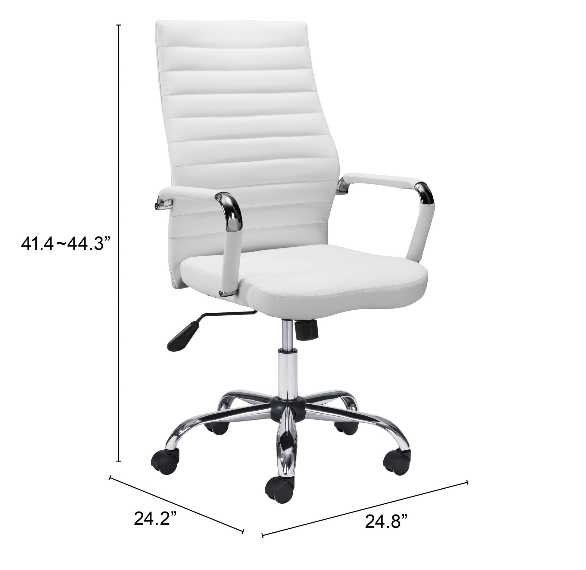 Primero White Office Chair - Ornate Home